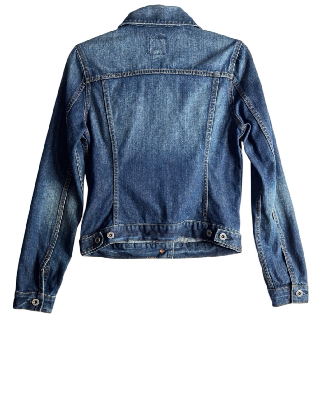 Lucky Brand Denim Trucker Jacket XS Vintage Wash Jean Jacket Classic Fitted - Picture 4 of 13